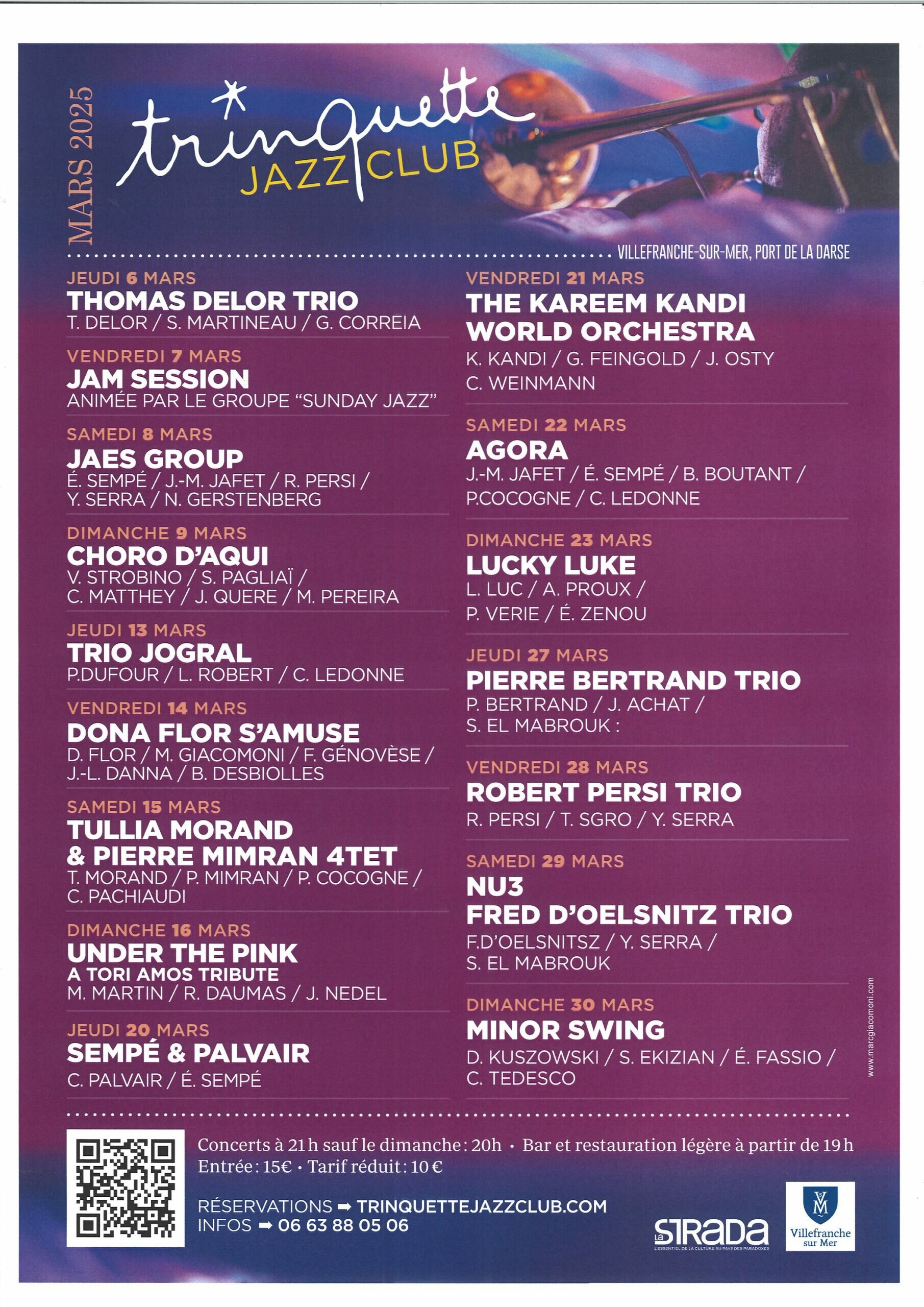 Concert envoûtant au Trinquette Jazz Club de Villefranche-sur-Mer, une scène intimiste pour les amateurs de jazz.